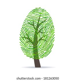 Fingerprint Green Tree