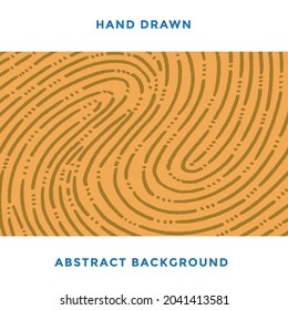 Fingerprint hand drawn abstract background. Sketch drawing lines and dots A4 format cover design template for book, report, notebook, album, brochure, magazine, flyer, booklet. Part of set.