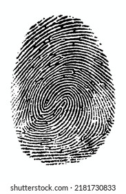 Fingerprint high quality image and vector files