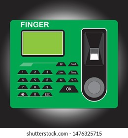 fingerprint for human in office 