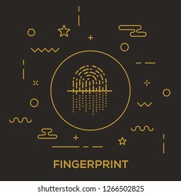 Fingerprint Icon Concept