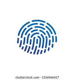 fingerprint icon design. vector illustration