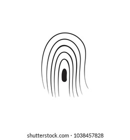 fingerprint icon. Elements of cyber security icon. Premium quality graphic design. Signs and symbols collection icon for websites, web design, mobile app, info graphics on white background