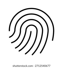  Icono de huella digital Icono gráfico Vector