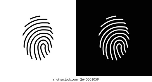 Fingerprint icon Graphic vector set for ui design