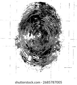 Fingerprint icon. Fingerprint icons set. Biometric data. Fingerprint scanning icon. Security logo. Vector illustration stock illustration