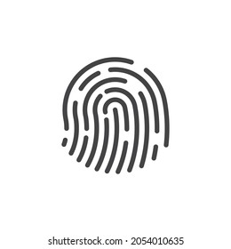Fingerprint icon, ID app icon