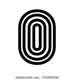 fingerprint  icon or logo isolated sign symbol vector illustration - high quality black style vector icons
