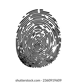 Fingerprint Icon on White background