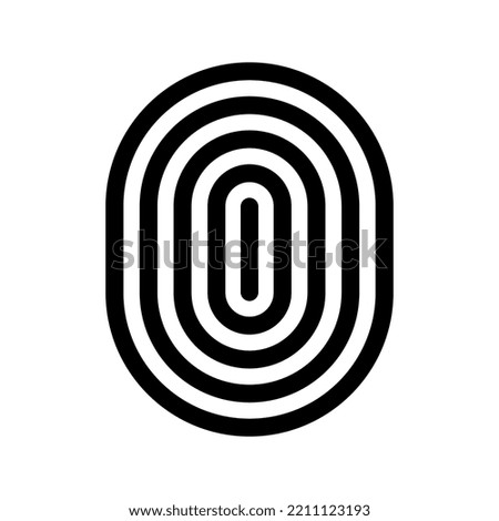 Fingerprint icon. Security sign. vector illustration