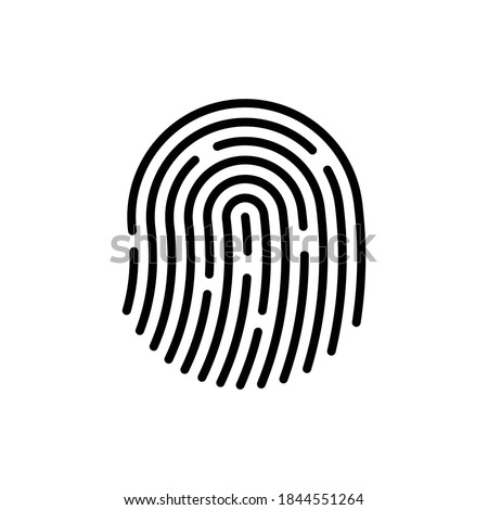 Fingerprint icon sign, Symbol, vector illustration
