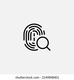 Fingerprint icon sign vector,Symbol, logo illustration for web and mobile