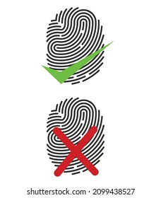 Icono de huellas digitales diseño de logotipo sencillo