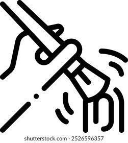 fingerprint icon. Thin Linear Style Design Isolated On White Background