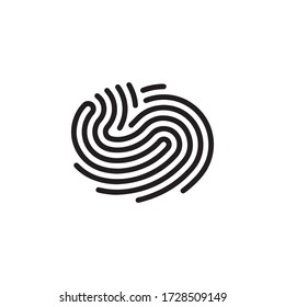 Fingerprint Icon In Trendy  Design Vector Eps 10