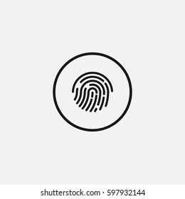 Fingerprint icon Vector.