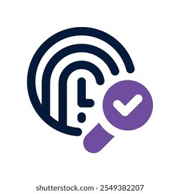 fingerprint icon. vector dual tone icon for your website, mobile, presentation, and logo design.