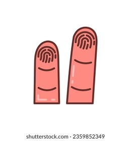 Fingerprint icon in vector. Illustration