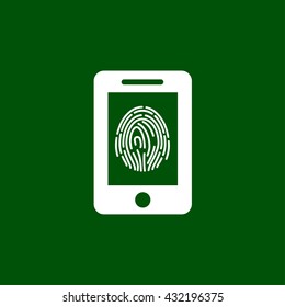 fingerprint icon. fingerprint vector illustration
