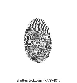 Fingerprint icon, vector illustration design. Police collection.