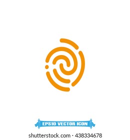 Fingerprint icon vector illustration eps10