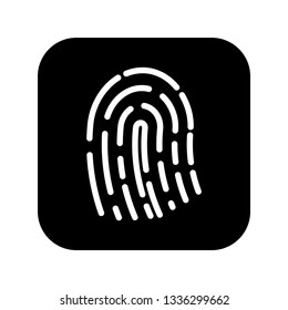 Fingerprint icon vector  illustration isolated on white background 