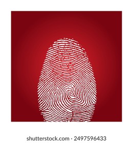 fingerprint icon vector illustration simple design
