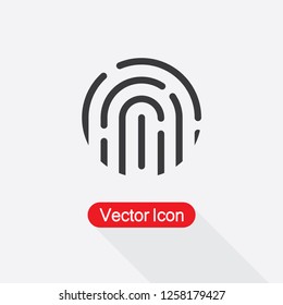Fingerprint Icon Vector Ilustration Eps10