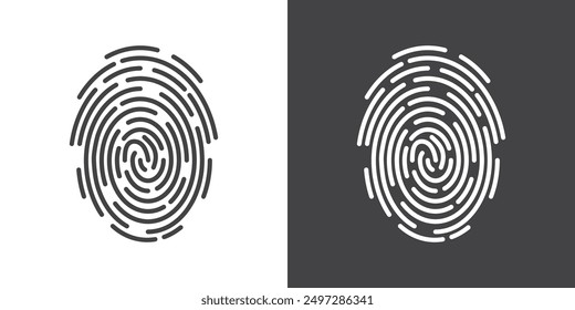 Fingerprint Icon vector logo set collection for web app ui