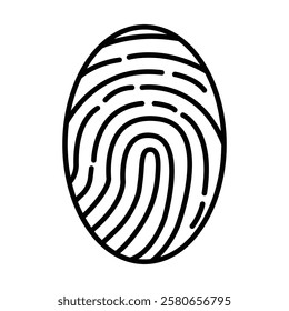 Fingerprint Icon Vector logo set flat