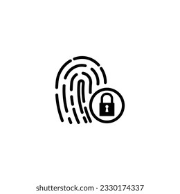 fingerprint icon vector  fingerprint protect 
