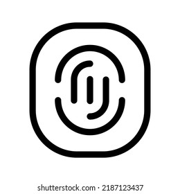 Fingerprint Icon Vector Symbol Design Illustration