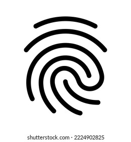 Illustration zum Design des Fingerabdrucksymboles Vectorsymbol