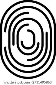 Icono de huella digital para su proyecto