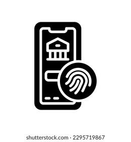 fingerprint icon for your website, mobile, presentation, and logo design.