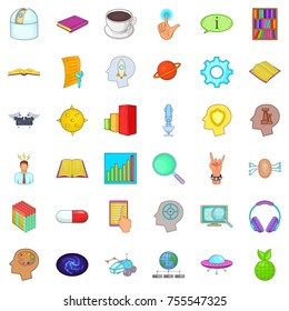 Fingerprint icons set. Cartoon style of 36 fingerprint vector icons for web isolated on white background