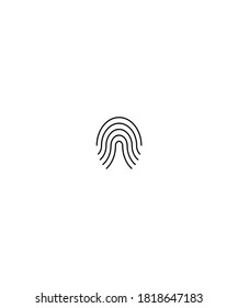 fingerprint icon,vector best line icon.