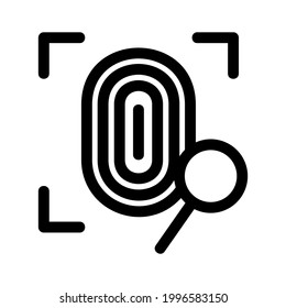 icono de identificación de huellas dactilares o logotipo símbolo de señas aislado ilustración vectorial de alta calidad estilo negro iconos vectoriales de alta calidad

