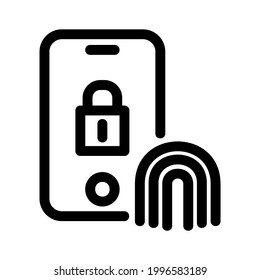 fingerprint identification icon or logo isolated sign symbol vector illustration - high quality black style vector icons
