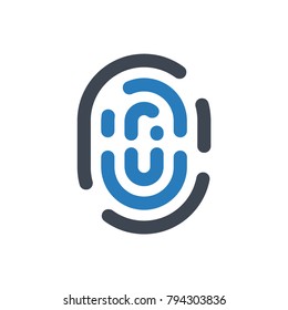 Fingerprint Identity Icon