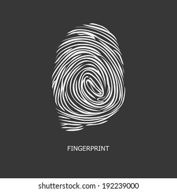 FINGERPRINT illustration vector