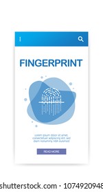 FINGERPRINT INFOGRAPHIC CONCEPT