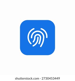 fingerprint insert icon sign vector