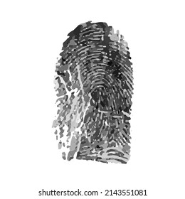 Fingerprint. Isolate on a white background. Stock vector illustration eps10.