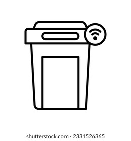 Fingerprint Lock icon. Vector stock illustration.