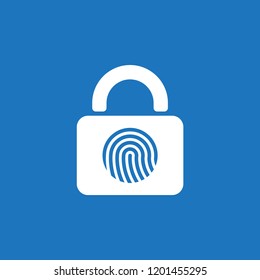 Fingerprint Lock logo or icon template
