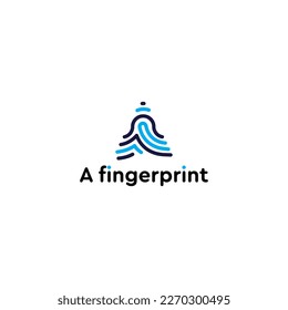 A fingerprint logo design vector