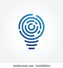 Fingerprint Logo Design Vector Template