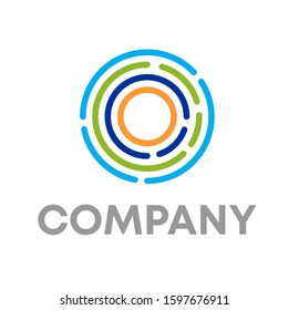 fingerprint logo icon design template sign
