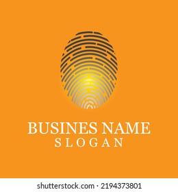 Fingerabdruck-Logo-Vektorgrafik-Symbol-Vorlage